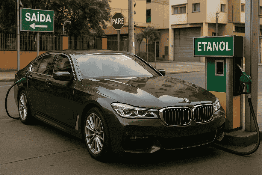 Por que carros de luxo evitam usar motores flex no Brasil?